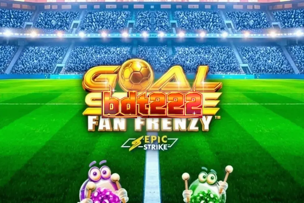Goal Strike Fan Frenzy slot machine gameplay screen showing football theme